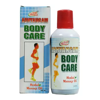 Масло массажное для тела (200 мл), Abhyangam Body Care Massage Oil, произв. Shri Ganga Pharmacy