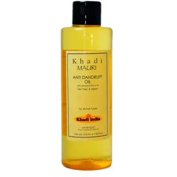 Масло против перхоти с Чайным деревом и Нимом (210 мл), Anti Dandruff Oil, произв. Khadi Mauri