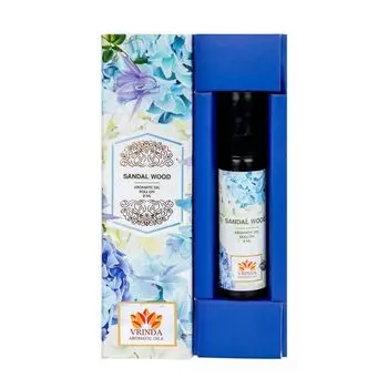 Масло-роллер из Сандалового дерева (8 мл), Sandalwood Aromatic Oil Roller Bottle, произв. Vrindaam