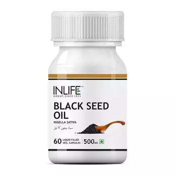 Масло семян черного Тмина (60 кап, 500 мг), Black Seed Oil, произв. INLIFE