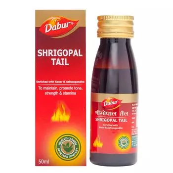 Масло Шригопал Тейл (50 мл), Shrigopal Tail, произв. Dabur