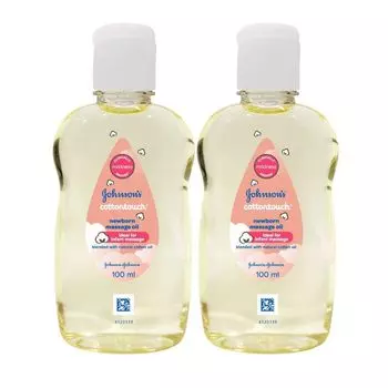 Массажное масло для новорожденных Хлопковое прикосновение (2 x 100 мл), Cottontouch Newborn Massage Oil, произв. Johnson’s Baby