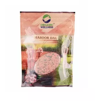 Масур Дал (Красная чечевица) (450 г), Masoor Dal Split, произв. Organic Wellness