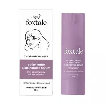 Матирующая сыворотка с Ниацинамидом (30 мл), Satin-Matte Niacinamide Serum, произв. Foxtale