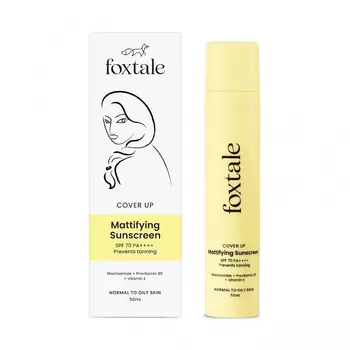 Матирующий солнцезащитный крем SPF 70 PA++++ (50 мл), Mattifying Sunscreen SPF 70 PA++++, произв. Foxtale
