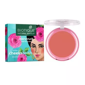 Матовые румяна: оттенок Поцелуй солнца (6 г), Starstruck Matte Blush Sun Kissed Tan, произв. Biotique