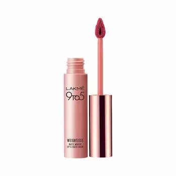 Матовый мусс для губ + румяна Слива (9 г), Weightless Matte Mousse Lip & Cheek Color Plum Feather, произв. Lakme