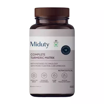 Матрица Куркумы (30 кап, 500 мг), Complete Turmeric Matrix, произв. Miduty