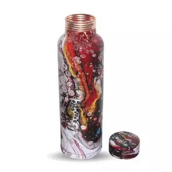 Медная бутылка разноцветная (950 мл), Copper Multicolor Bottle, произв. MYINDIA