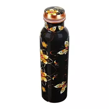 Медная бутылка с дизайнерским принтом (1 л), Pure Copper Printed Designer Bottle, произв. Ayurveda Copper