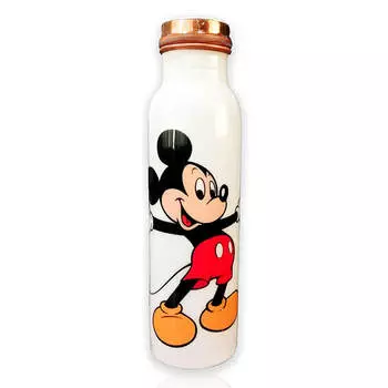 Медная бутылка с Микки Маусом (950 мл), Mickey Mouse Pure Copper Bottle, произв. MYINDIA