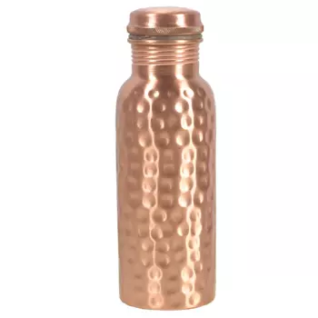 Медная бутылка текстурная (500 мл), Copper Bottle with Dents, произв. MYINDIA
