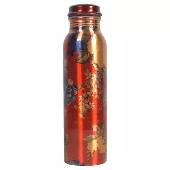 Медная бутылка в японском стиле (1 л), Japanese Styled Copper Bottle, произв. MYINDIA