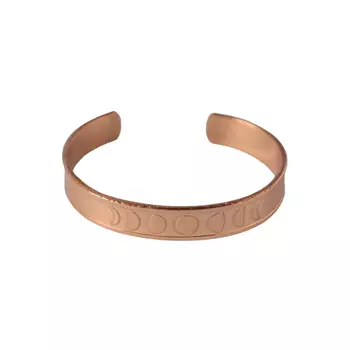 Медный браслет с фазами Луны, Mystic Moon Copper Cuff Bracelet, произв. Isha Life