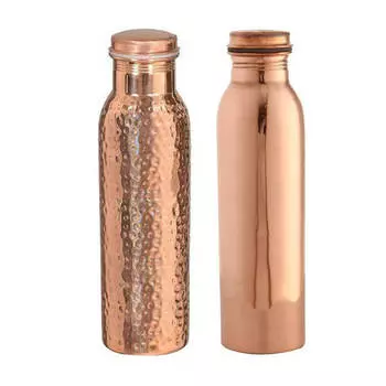 Медный набор: две бутылки, 2 Different Copper Bottles, произв. MYINDIA