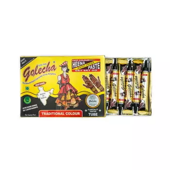 Мехенди: черная хна для рисования (10 тюб), Golecha Tube Black, произв. Golecha
