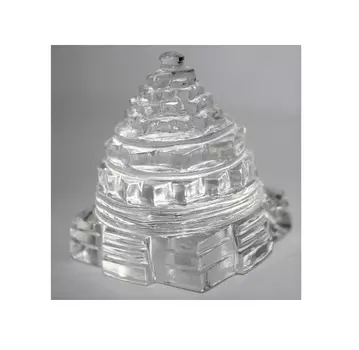 Меру Шри Янтра из Чистого Кварца, Pure Sphatik Meru Shri Yantra, произв. Kalyan Puja