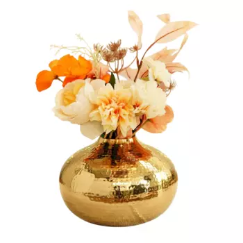 Металлическая ваза для цветов, Metal Flower Vase (Gold, Large), произв. Behoma