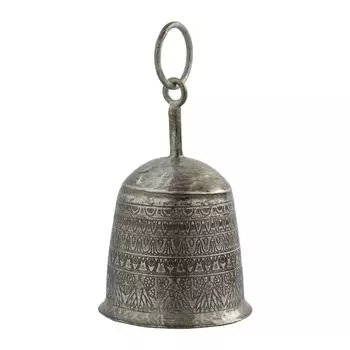 Металлический декоративный колокольчик маленький, Цинк, Small Iron Handicraft Bell Etching, произв. John Molly Decor&Gifts