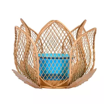 Металлический подсвечник Лотос, Metal Lotus Tealight Candle Holder, произв. CraftVatika