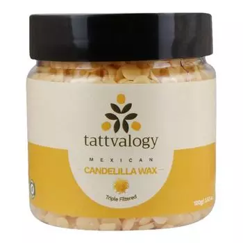 Мексиканский Канделильский воск: питание и защита кожи (100 г), Mexican Candelilla Wax, произв. Tattvalogy