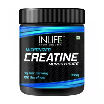 Микронизированный креатин моногидрата (300 г), Micronized Creatine Monohydrate, произв. INLIFE