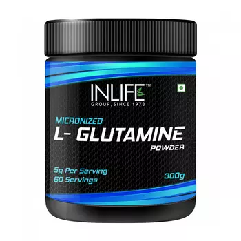 Микронизированный Л-Глютамин (300 г), Micronized L-Glutamine, произв. INLIFE