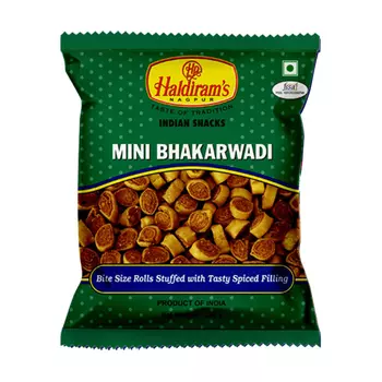 Мини-бхакарвади (200 г), Mini Bhakarwadi, произв. Haldiram's