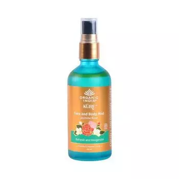 Мист для лица и тела с Жасмином и Розой (100 мл), Face and Body Mist Jasmine Rose, произв. Organic India