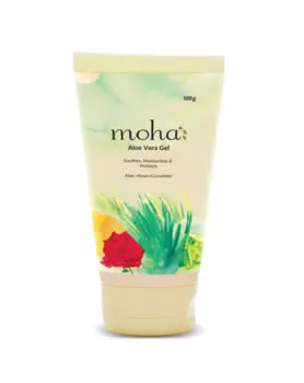 Моха: гель Алоэ Вера для увлажнения кожи (100 г), Moha Aloe Vera Gel, произв. Charak