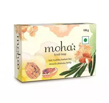 Моха: мыло-скраб (100 г), Moha Scrub Soap, произв. Charak
