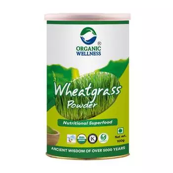 Молотые Ростки Пшеницы (100 г), Wheatgrass Powder, произв. Organic Wellness