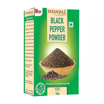 Молотый Черный перец (100 г), Black Pepper Powder, произв. Patanjali