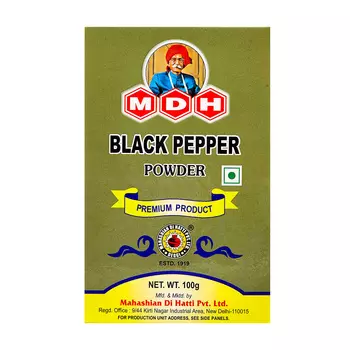 Молотый черный перец (100 г), Black Pepper Powder, произв. MDH