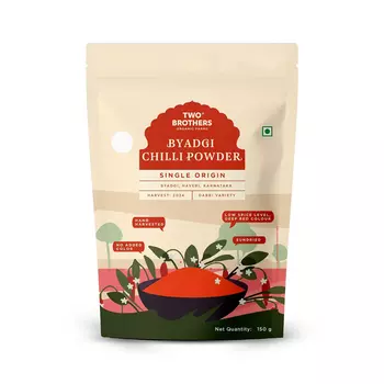 Молотый чили Бьяджи (150 г), Byadgi Chilli Powder, произв. Two Brothers