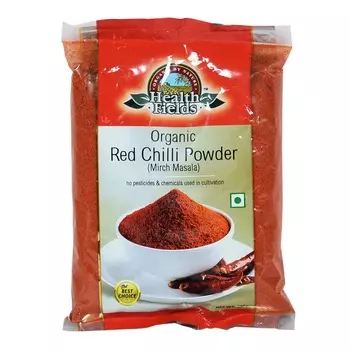 Молотый Красный перец (200 г), Organic Red Chilli Powder, произв. Health Fields