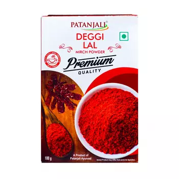 Молотый перец Чили (100 г), Deggi Lal Mirch Powder Premium, произв. Patanjali