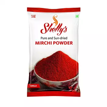 Молотый Перец Чили (100 г), Mirchi Powder, произв. Shelly's