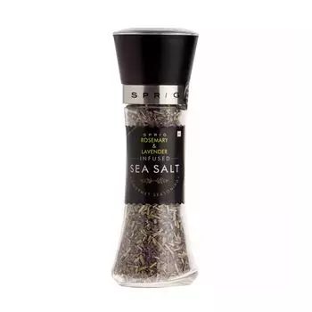 Морская соль с Лавандой и Розмарином (175 г), Rosemary & Lavender infused Sea Salt, произв. Sprig