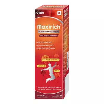 Мультивитаминный сироп (200 мл), Maxirich Multivitamin Syrup, произв. Cipla