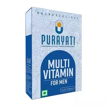 Мультивитамины для мужчин (60 таб), Multivitamin For Men, произв. Purayati