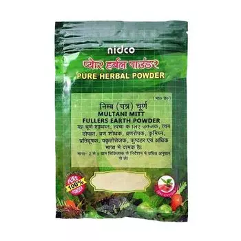 Мултани Митти Чурна: глина для ухода за кожей и волосами (500 г), Multani Mitthi Churna, произв. Nidco