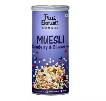 Мюсли с Клюквой и Черникой (400 г), Cranberry And Blueberry Muesli, произв. True Elements