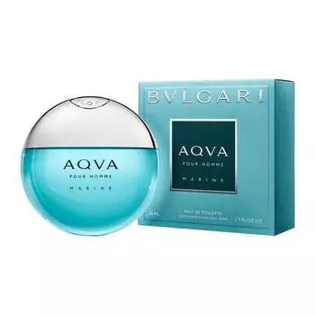 Мужская туалетная вода Аква Марин (50 мл), Aqva Pour Homme Marine Eau De Toilette, произв. Bvlgari