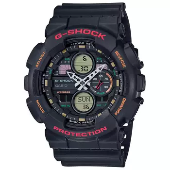 Мужские аналогово-цифровые часы черного цвета, Black Analog-Digital Men's Watch, произв. Casio