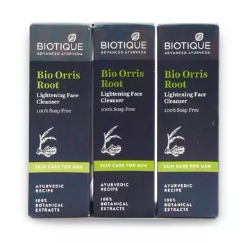 Мужской гель для умывания (3 х 120 мл), Bio Orris Root Face Cleanser Set, произв. Biotique