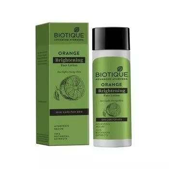 Мужской лосьон для осветления кожи (120 мл), Orange Brightening Face Lotion, произв. Biotique