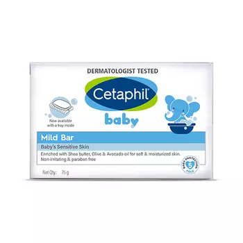 Мыло для детской чувствительной кожи (75 г), Mild Bar Baby's Sensitive Skin, произв. Cetaphil