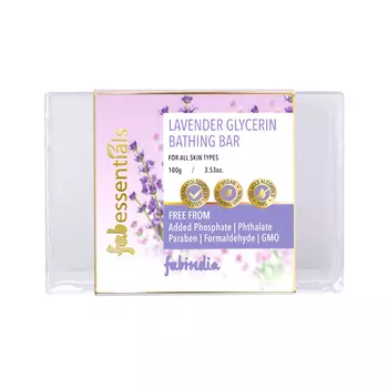 Мыло для ванны с Лавандой и Глицерином (100 г), Lavender Glycerin Bathing Bar, произв. Fabessentials