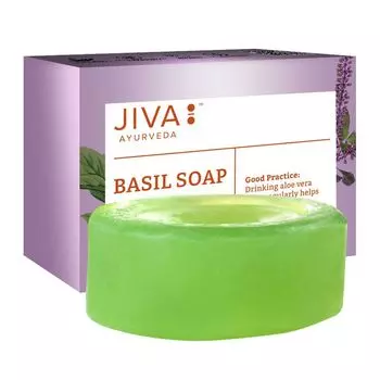 Мыло на основе индийских трав (100 г), Basil Soap, произв. Jiva